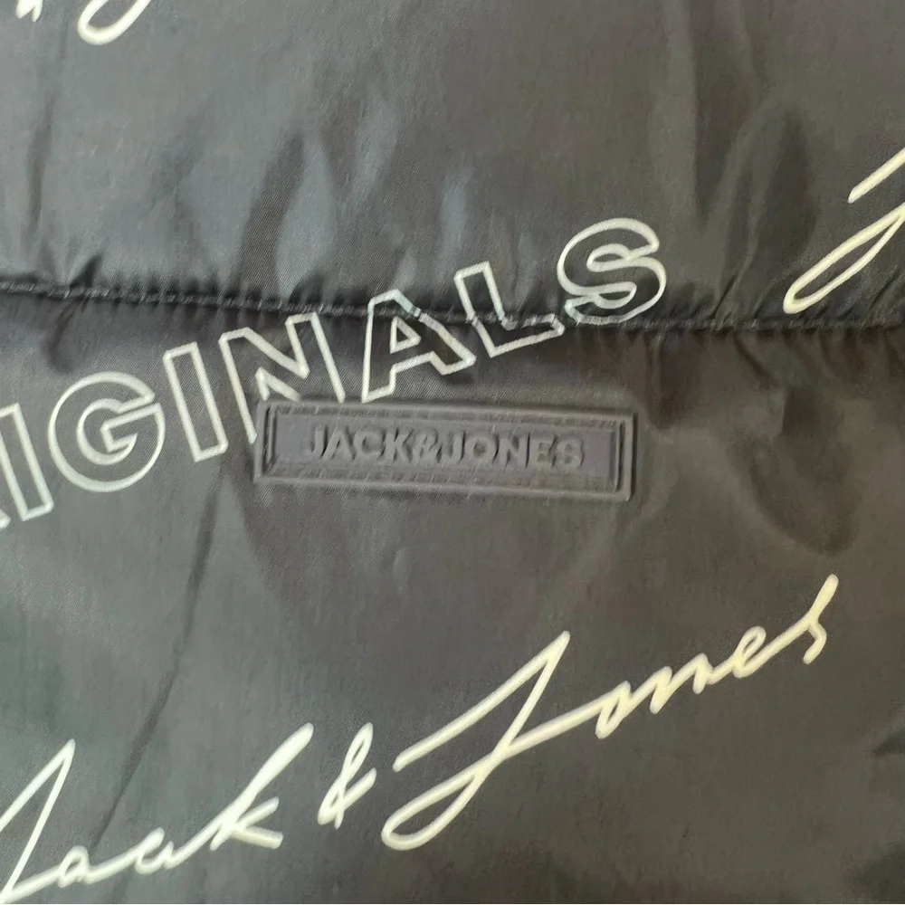 Jack & Jones Originals Printed Logo Puffer Jacket